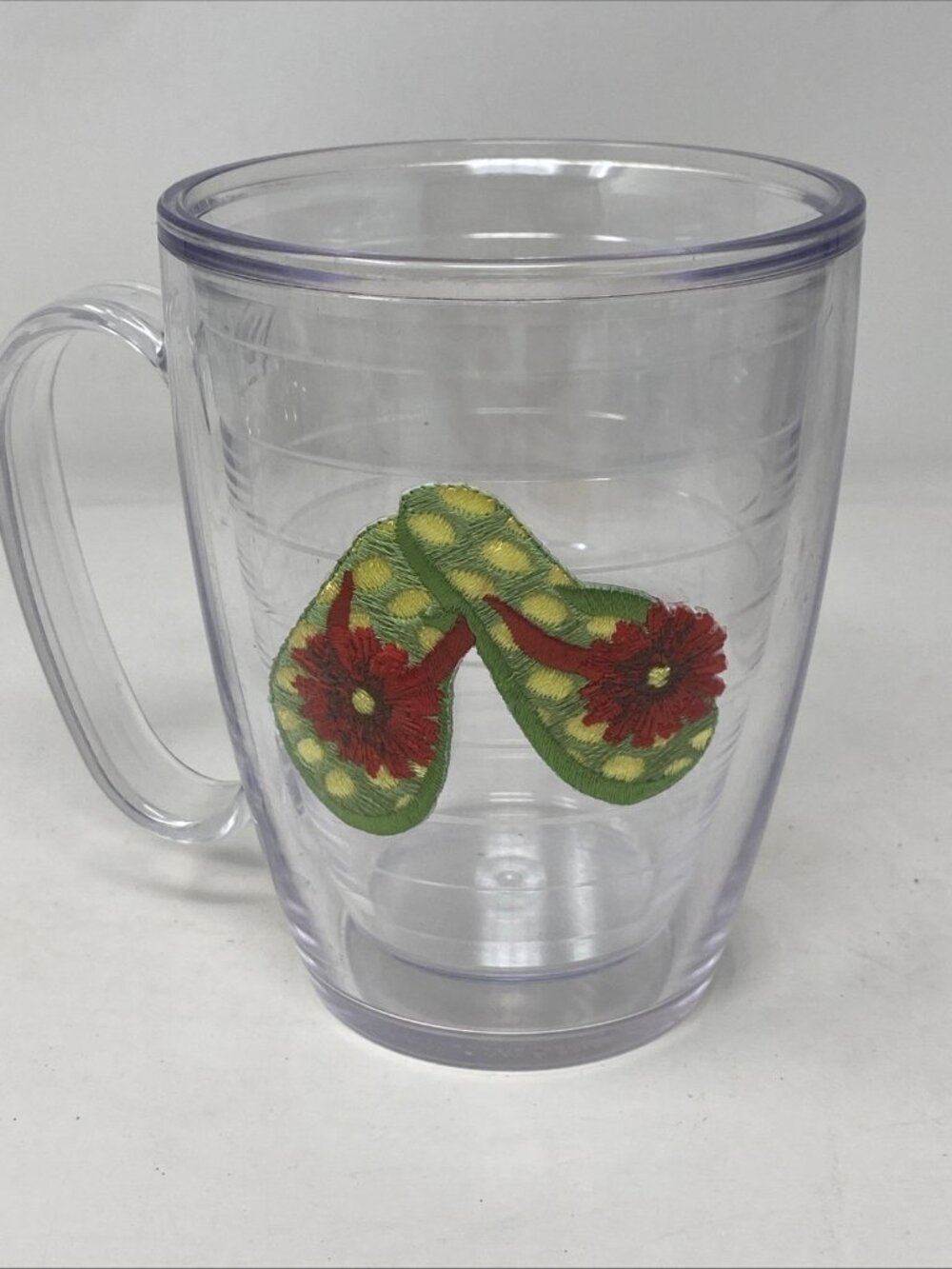 Tervis Tumbler Insulated Mug with Handle With Sandals Green Red Flip Flops